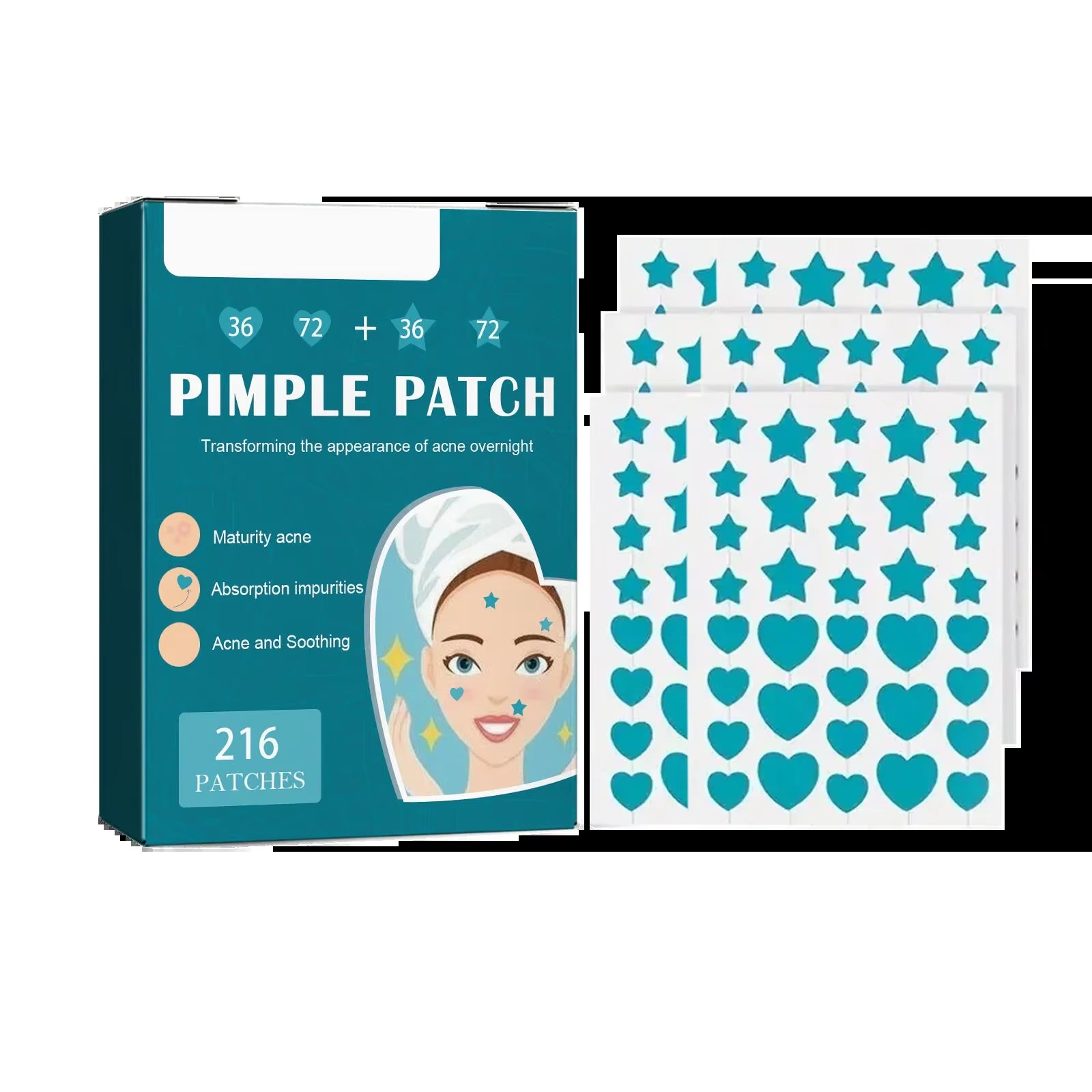 Hydrocolloid Acne Patch Repair Acne Cleansing Invisible Breathable Waterproof Acne Cleansing Concealer Fade Clean