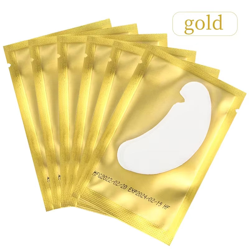 50Pairs Eyelash Extension under Eye Gel Pads Lash Lint Free Hydrogel Eye Patches Eyelash Extension Supplies Girls Makeup Tools