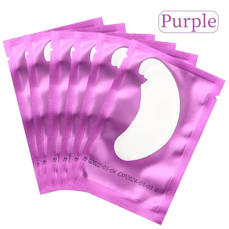 50Pairs Eyelash Extension under Eye Gel Pads Lash Lint Free Hydrogel Eye Patches Eyelash Extension Supplies Girls Makeup Tools