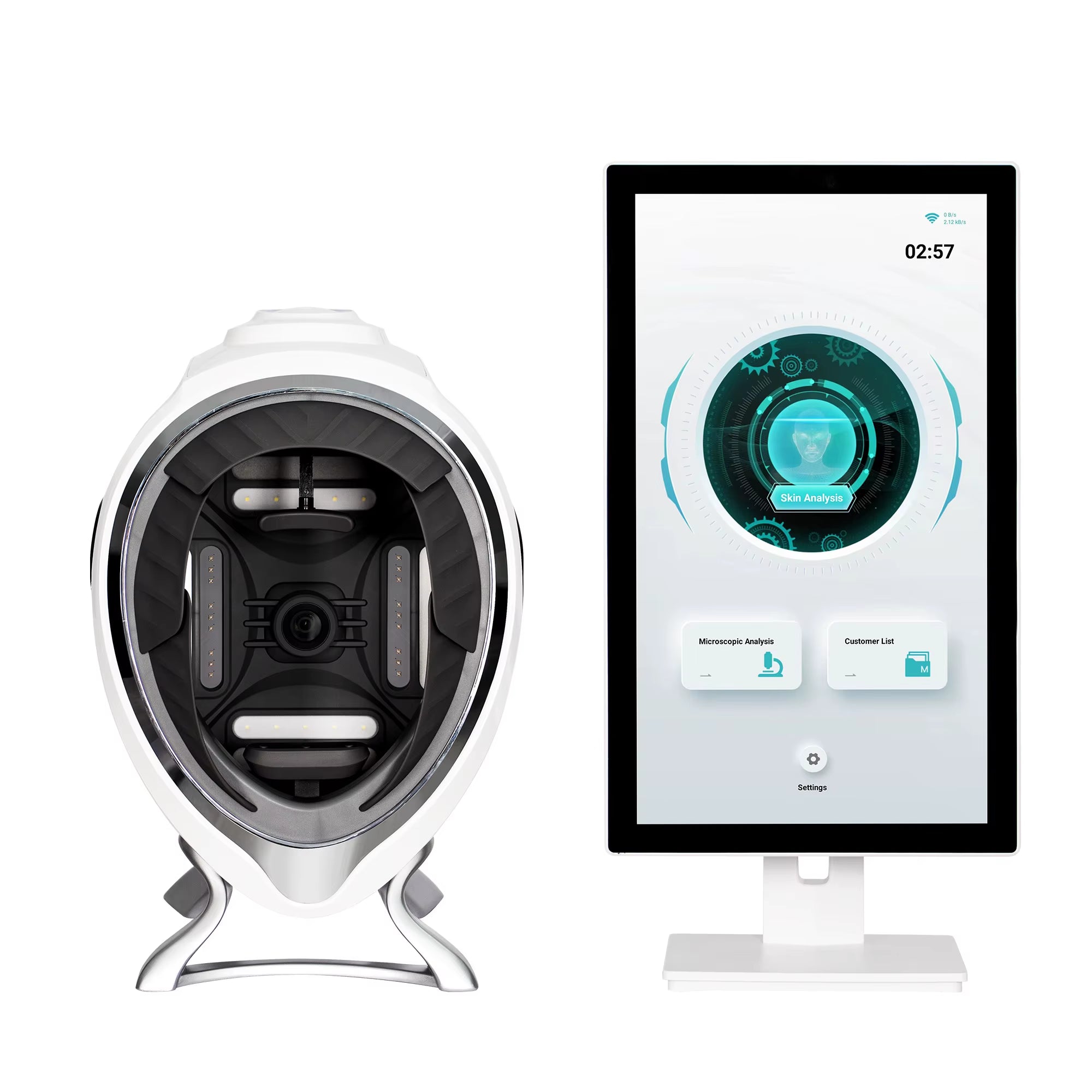 AL Skin Tester AI Smart Skin Tester 10 Spectrum Imaging Comprehensive Skin Analysis 18 Languages ​​Professional Skin Test