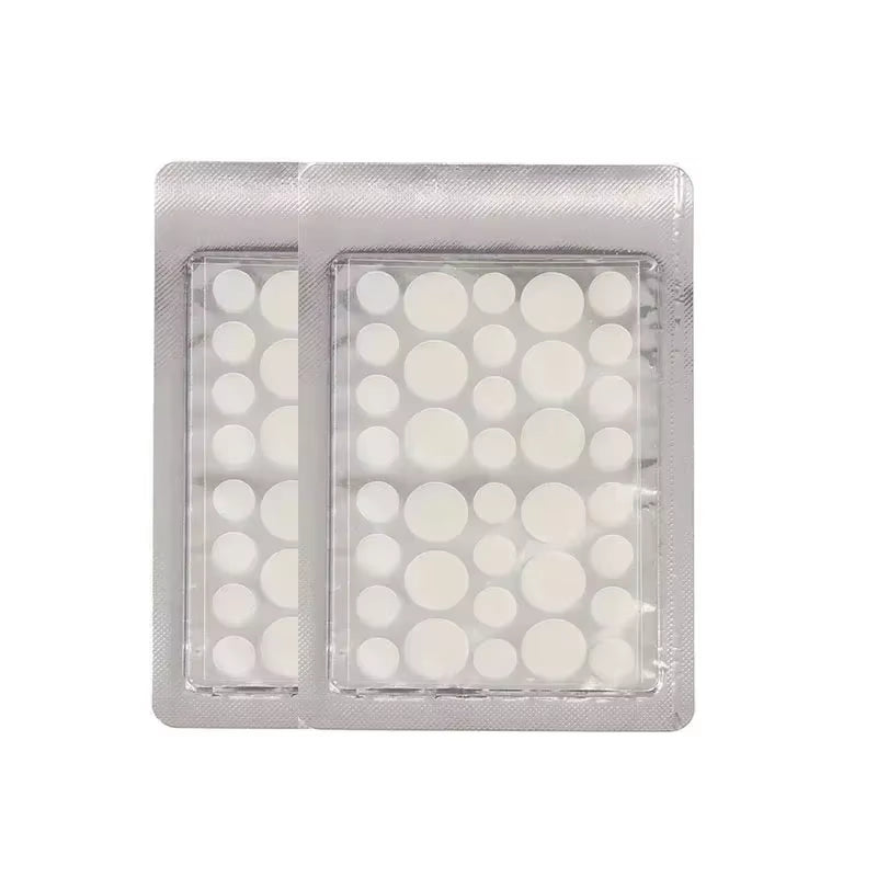 72/180Pcs Hydrocolloid Acne Patch Waterproof Acne Removing PU Film Face Printing Spots Marks Invisible Acne Cleansing Patch