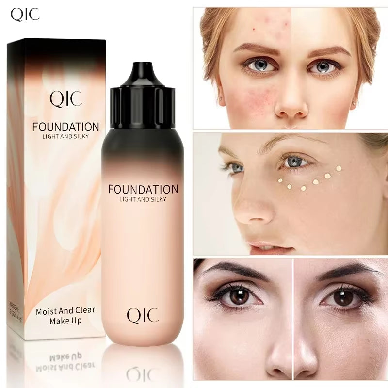 30Ml Liquid Foundation Cream Waterproof Oil-Control Cover Acne Base Cream Makeup Moisturize Matte Concealer Cosmetic