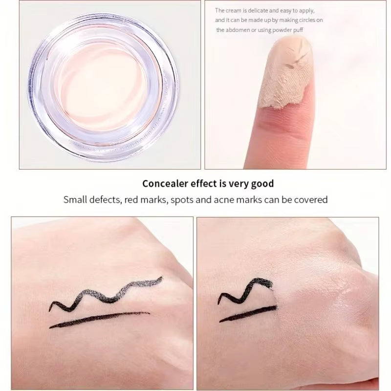 Waterproof & Sweatproof Concealer Cream - Tattoo Coverage, Long-Lasting Foundation, Natural,Full Coverage, All Skin Types