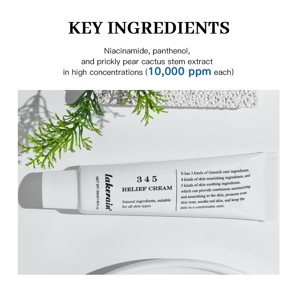 345 Relief Cream Address Blemishes Nourish Skin and Provide Moisturizing and Calming Lifting Beauty Moisturizer Korean Product