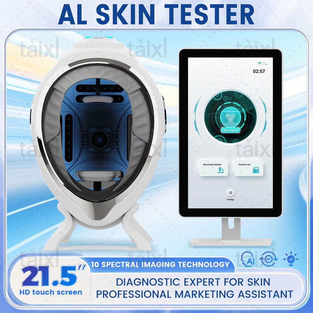 AL Skin Tester AI Smart Skin Tester 10 Spectrum Imaging Comprehensive Skin Analysis 18 Languages ​​Professional Skin Test