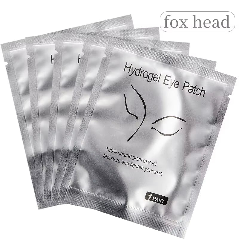 50Pairs Eyelash Extension under Eye Gel Pads Lash Lint Free Hydrogel Eye Patches Eyelash Extension Supplies Girls Makeup Tools