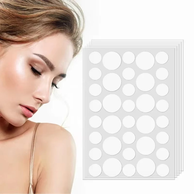 72/180Pcs Hydrocolloid Acne Patch Waterproof Acne Removing PU Film Face Printing Spots Marks Invisible Acne Cleansing Patch